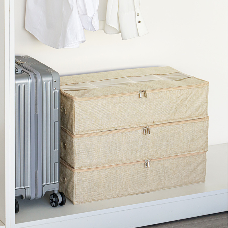 juk3折叠免安装宿舍鞋子收纳可拆透明大容量球鞋收纳箱分格床底收