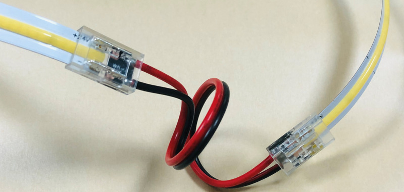 24v线条灯cob灯带免焊接头led线性铝槽灯货架展示架柜台12v软灯条