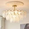 French Light extravagance crystal a chandelier Living room lights modern Simplicity atmosphere bedroom Restaurant romantic cream lamps and lanterns
