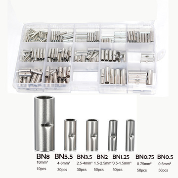 跨境专供270/150pcs中间裸端子bn铜中接端子对接线接头-阿里巴巴