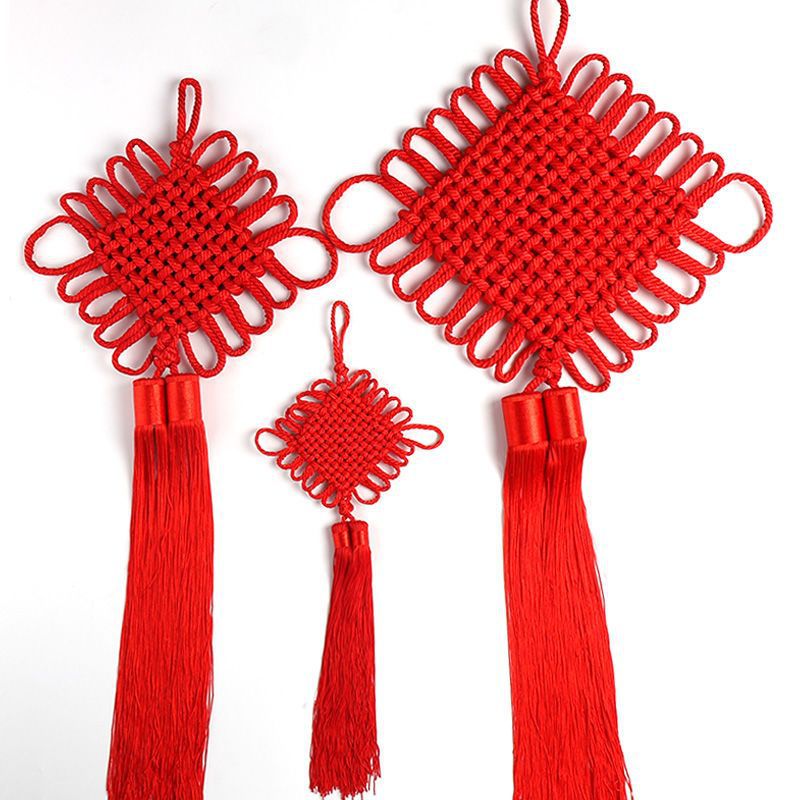 中国结麻花线编花绳结五福客厅房间门节日乔迁风水挂件装饰手工