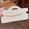 Korean Edition new pattern temperament Simplicity Diamond Geometry shell chain Bracelet personality Versatile Sense of design adjust