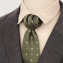 工厂批发直销 春意绿色系绅士男士韩版正装8CM领带西装配件手打款