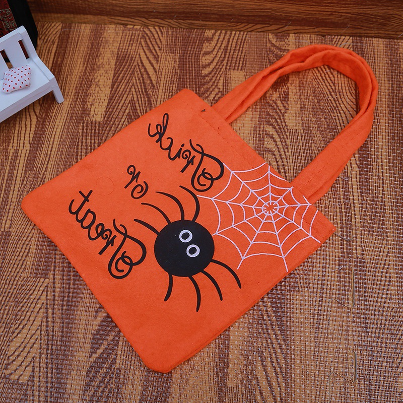 Halloween Pumpkin Handbag Ghost Festival Kindergarten Nonwoven Fabric Bag Halloween Products Ghost Festival Candy Bag