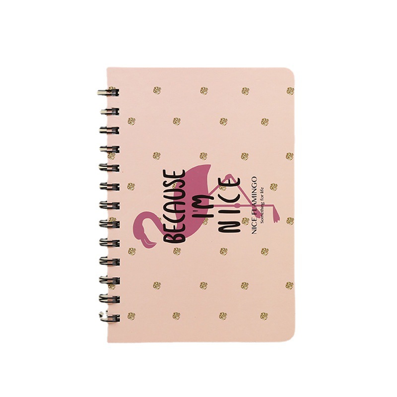 In Stock Wholesale B6 Coil Notebook Printed Logo Hard Surface Loose Spiral Notebook Student A5 Coil Notebook Small Batch Formulation Foreign Trade