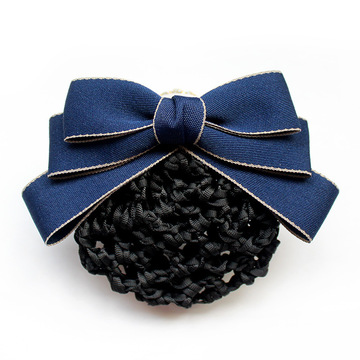 韩版酒店服务员头花电信移动空姐护士银行网花工装盘发网兜头饰