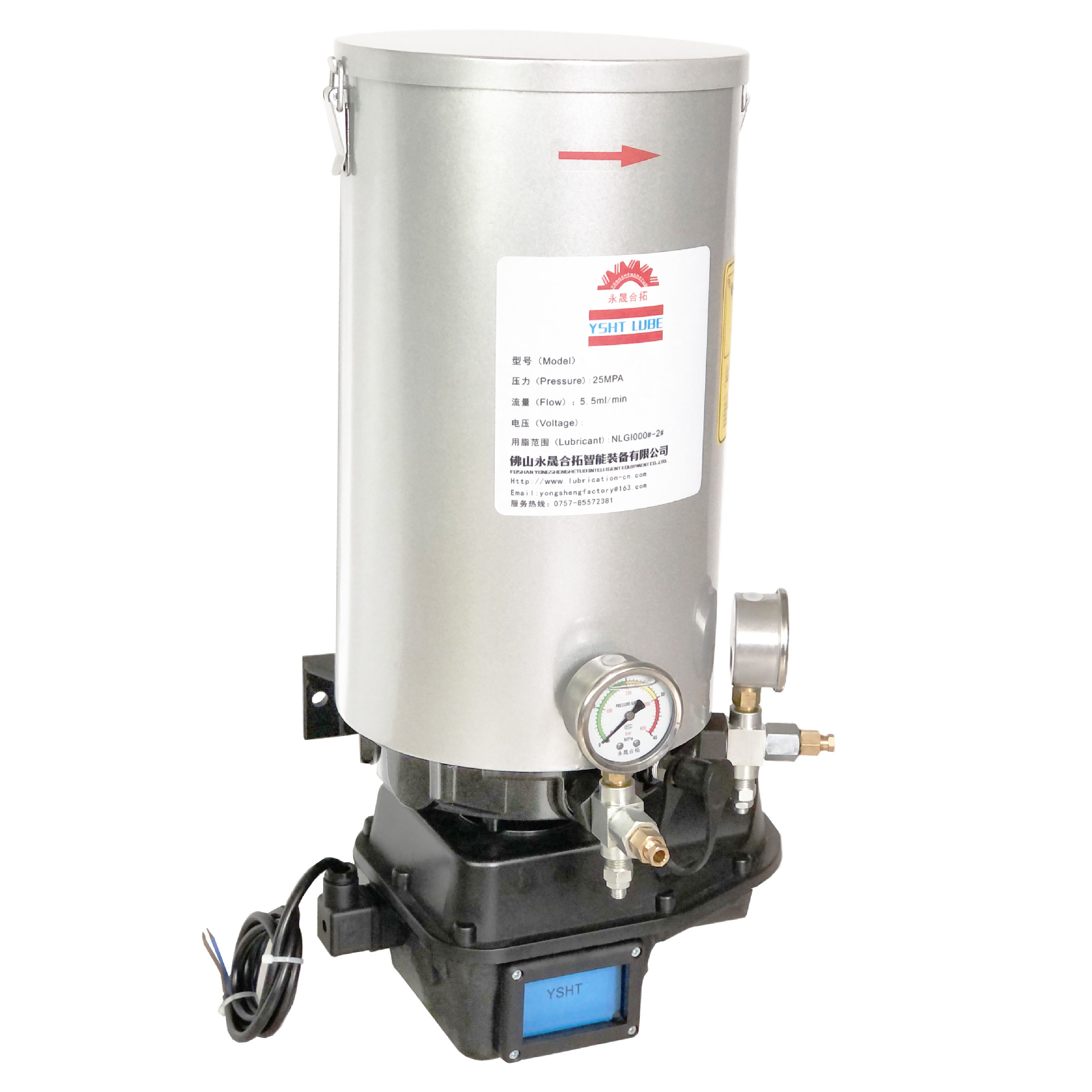 plc 全金属防震 220v 24v 12v 递进式电动黄油泵 浓油泵 叉车挖机