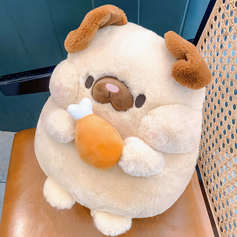 [One Piece Dropshipping] Saite Dudu Chicken Leg Dog Pillow Puppy Plush Toy Doll Ragdoll Creative Doll