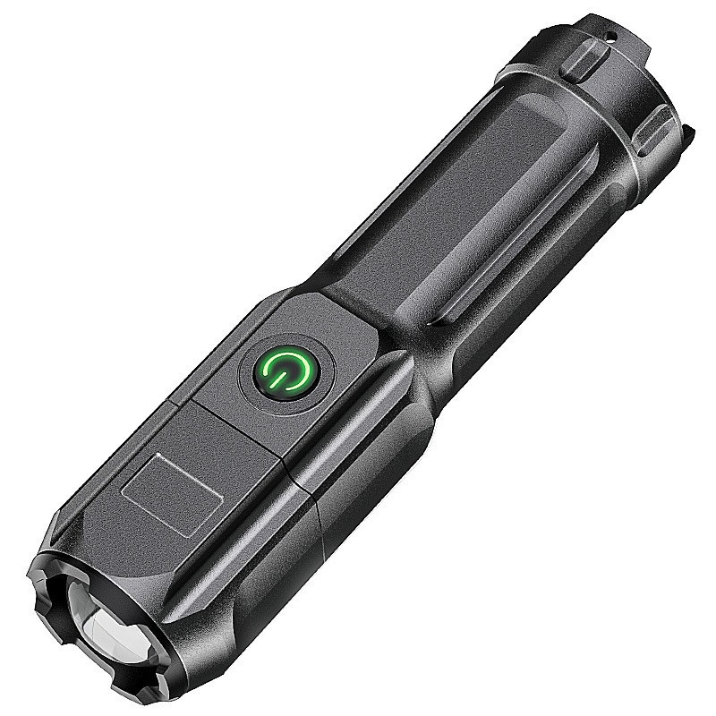 Smiley Shark Abs Strong Light Focusing Flashlight Outdoor Portable Home Commonly Used Flashlight Distribution Hot Flashlight