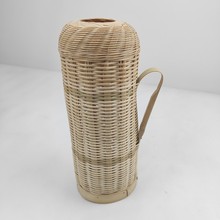 竹编家用老式暖瓶壳中式复古手工暖水瓶茶室餐厅用热水瓶