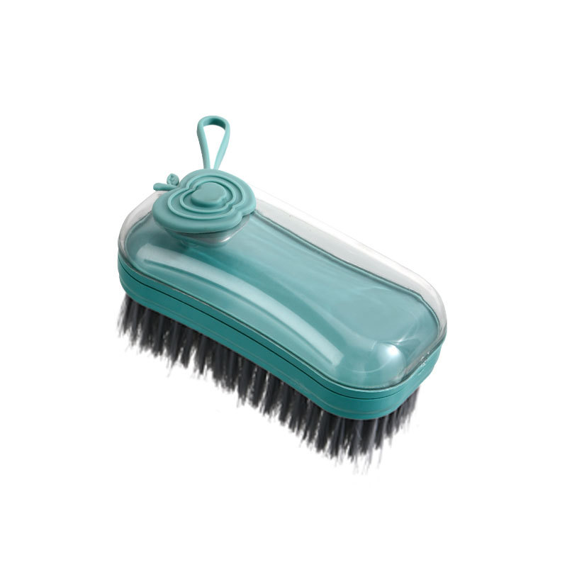 Automatic Liquid Adding Clothes Cleaning Brush Household Minimalist Plastic Brush Clothes Shoes Cleaning Scrubbing Brush New Shoe Brush Soft Fur