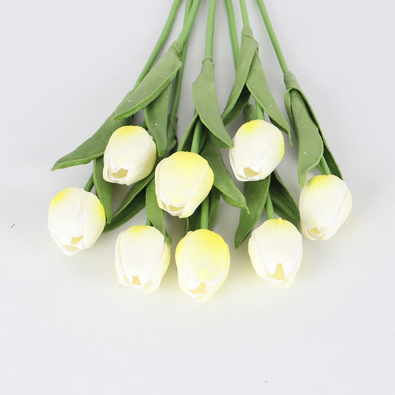 Mini Simulation Tulip Pu Wedding Furniture Hand Feeling Foreign Trade Wholesale Valentine's Day Photography Props Wholesale Outdoor