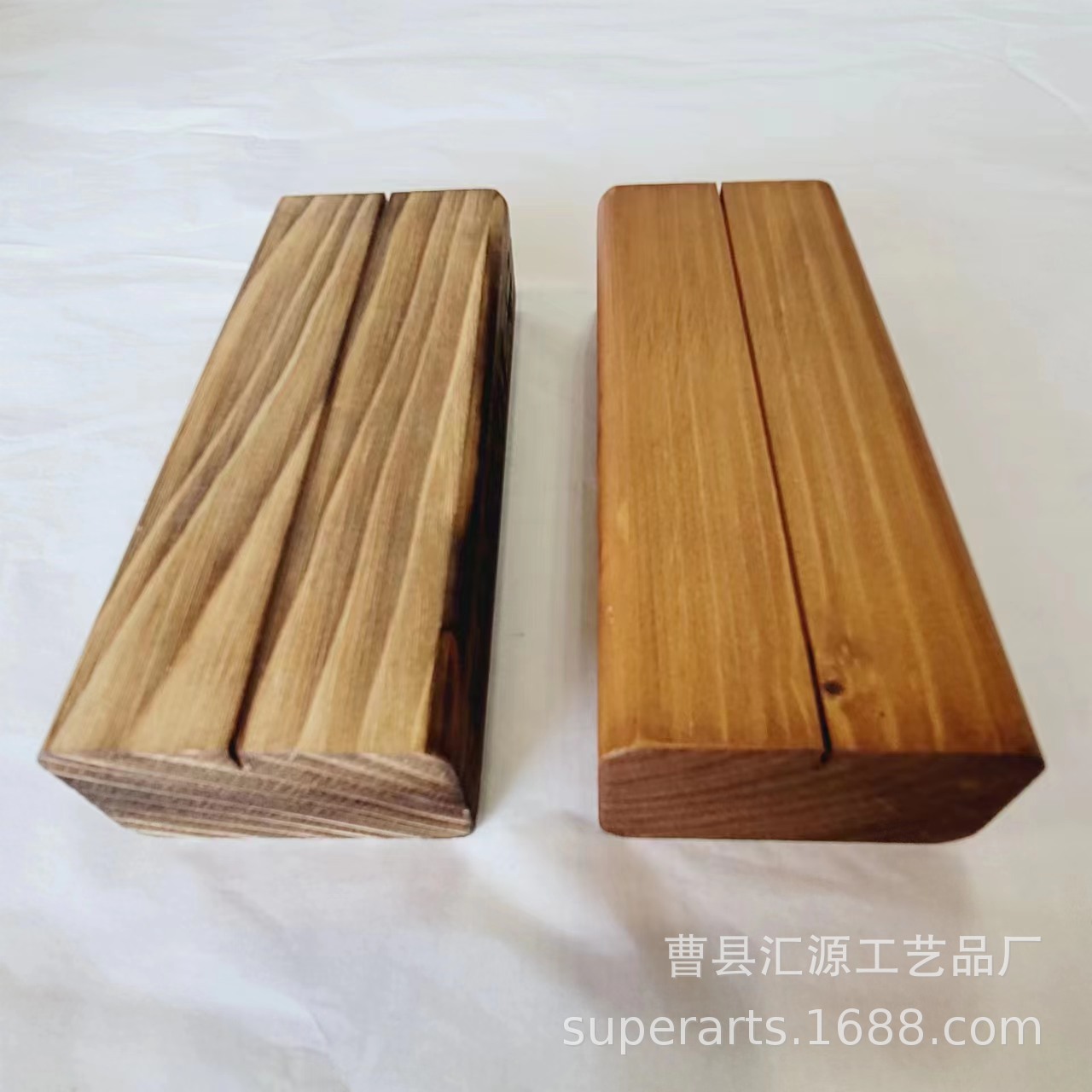 定制木制底座外贸出口卡片夹数字桌号松木木底座婚礼宴会派对支架