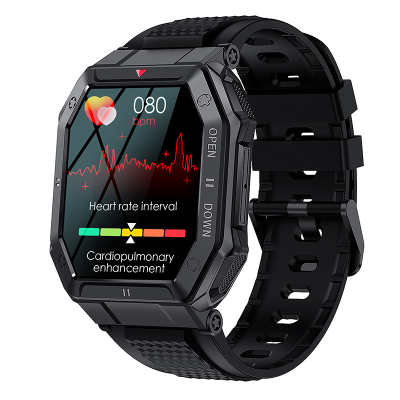 新款智能手表K55户外运动手表1.85寸大屏蓝牙通话运动手环长待机