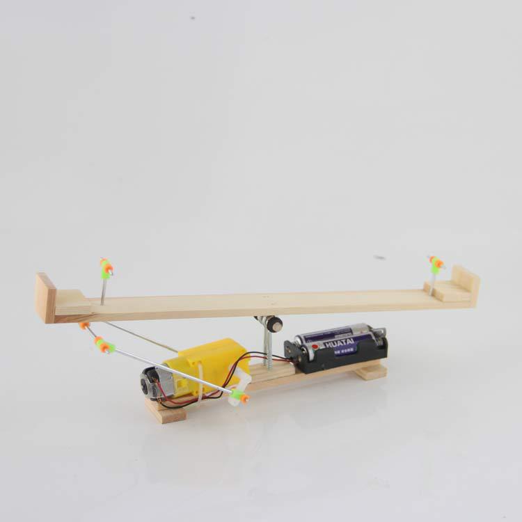 科学实验电动跷跷板小学幼儿园手工科技制作diy科教玩具模型材料