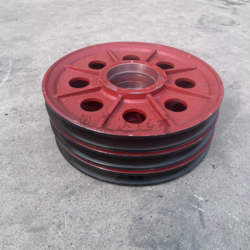 20t双梁吊钩动滑轮组φ560*180铸钢滑轮片起重机滑轮组-阿里巴巴