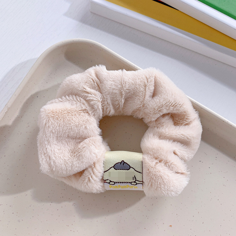 Autumn and Winter New Style Hair Band Cute Furry Donut Cartoon Sweet Large Intestine Ring Girl Heart Hair Tie Hair Rope Hair Rope