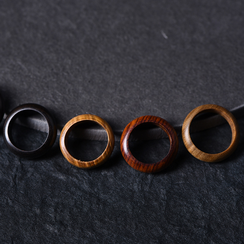 木质戒指男女生饰品古典简约情侣对戒学生潮人食指个性