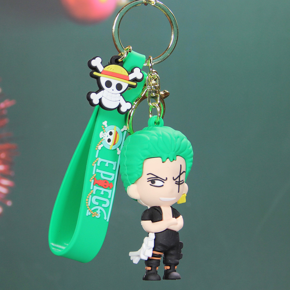 Anime Luffy Key Pendants Wholesale Small Gift Crane Machine Toy Bag Bag Charm Sauron One Piece Keychain