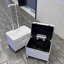 小型铝框上翻盖横版行李箱女22寸拉杆箱万向轮工具旅行箱男摄影箱