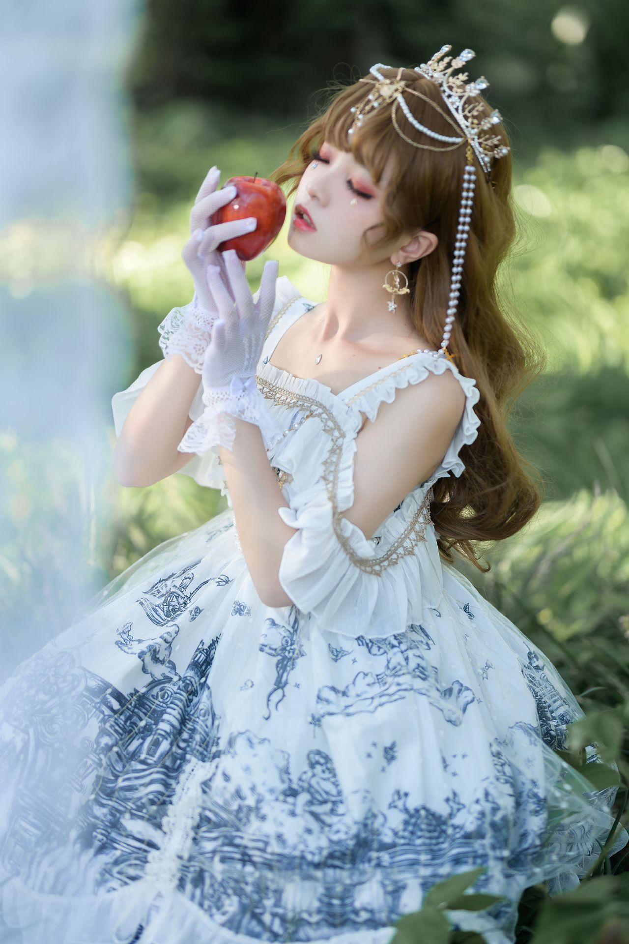 日式吊带一字肩洛丽塔原创lolita万圣狂欢夜暗黑哥特风jsk连衣裙