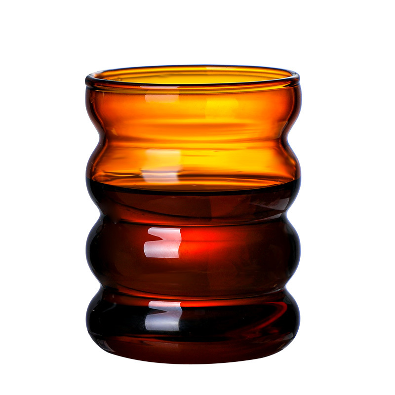 Export Hot Sale Glass Cup Coffee Cup Milk Cup Colored Glass Single Cup Water Cup Home Daily Use Cup Juice Cup