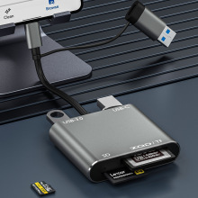 外贸爆款Type-c拓展坞 多功能高速USB3.0HUB SD/TF XQD读卡器