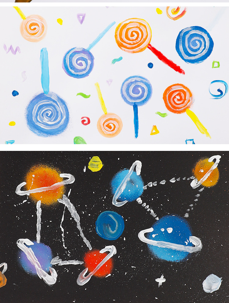 儿童创意diy圆形海绵印章绘画涂鸦工具蘑菇头刷 幼儿园拓印画材料