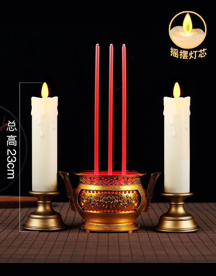 白事祭奠电子蜡烛灯祭拜扫墓地清明节守灵堂殡葬上坟无烟家用