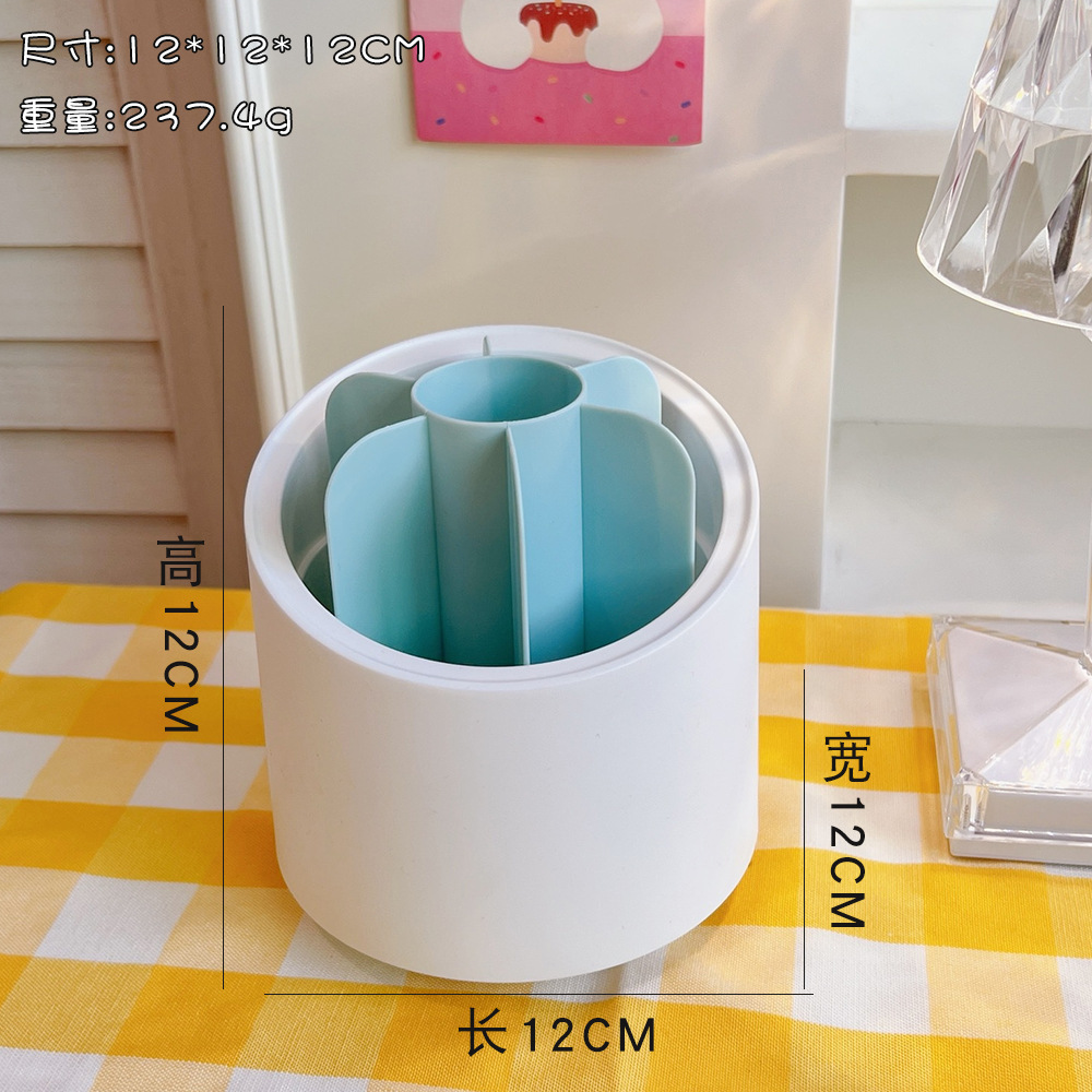 INS Transparent Makeup Brush Storage Bucket Pen Holder Dustproof Cover Brush Holder Painting Beauty Pen Eye Shadow Brush Storage Box