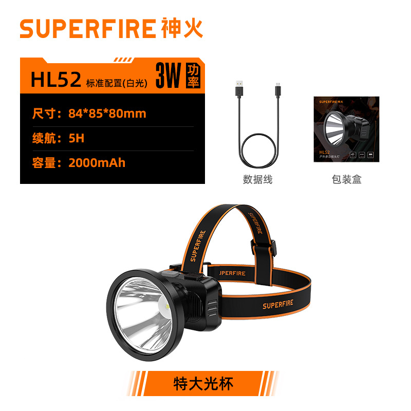 Shenhuo Headlamp Strong Light Long-Range Head-Mounted Helmet Miner's Lamp Led Rechargeable Outdoor Emergency Lamp with a Big Bulb Wholesale