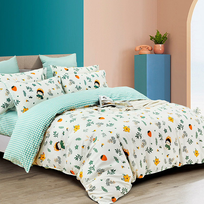 firs杉杉家纺 悦家纯棉四件套qfs-18815 小清香-阿里巴巴