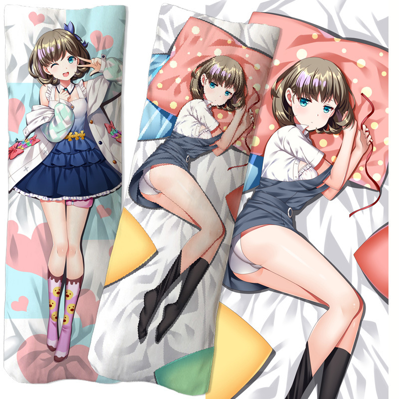 原神七七丽莎同人等身抱枕刻晴优菈二次元卡通动漫枕套印花抱枕套