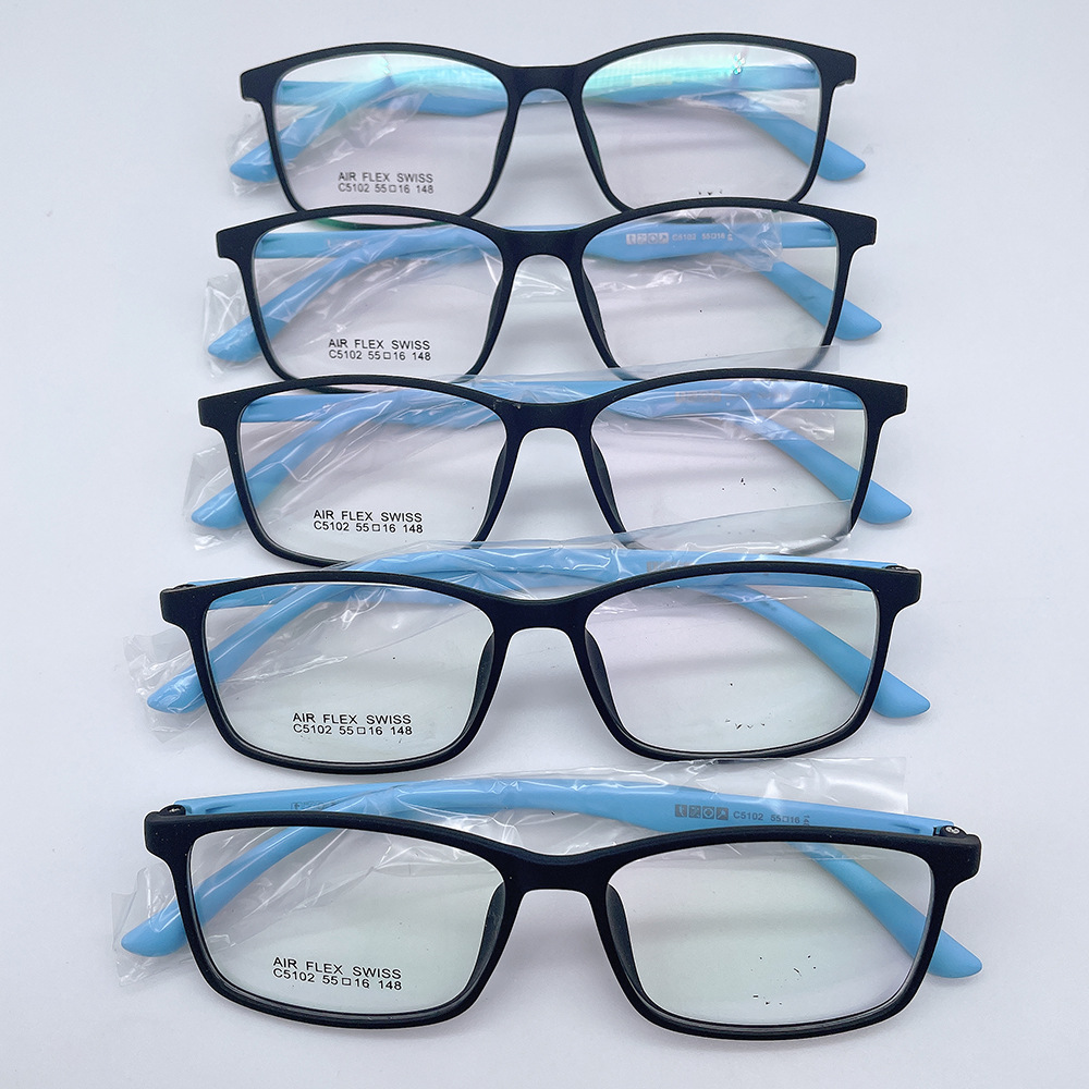 儿童硅胶橡皮漆tr眼镜框学生暴龙眼镜板材橡皮钛架深圳蔡司眼镜款