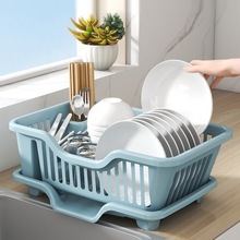 厨房沥水碗盘架碗碟收纳架水槽置物架餐具台面厨具碗筷滤水收纳架