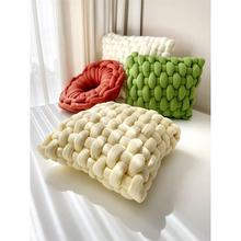 创意自制作粗毛线冰岛毛灌芯纱手工编织抱枕毯子布条线diy材料包
