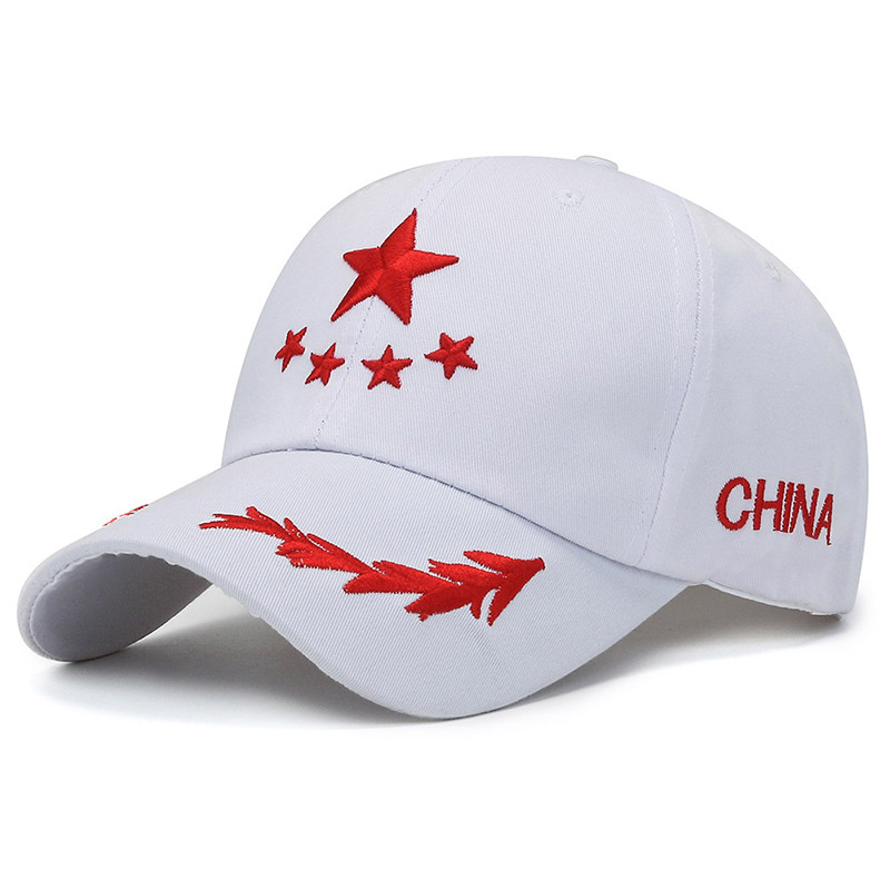 Spring and Autumn Hat Men's Five-Star Wheat Embroidery Letter Sun Protection Hat Sports Casual Peaked Cap Women's Baseball Cap Wholesale