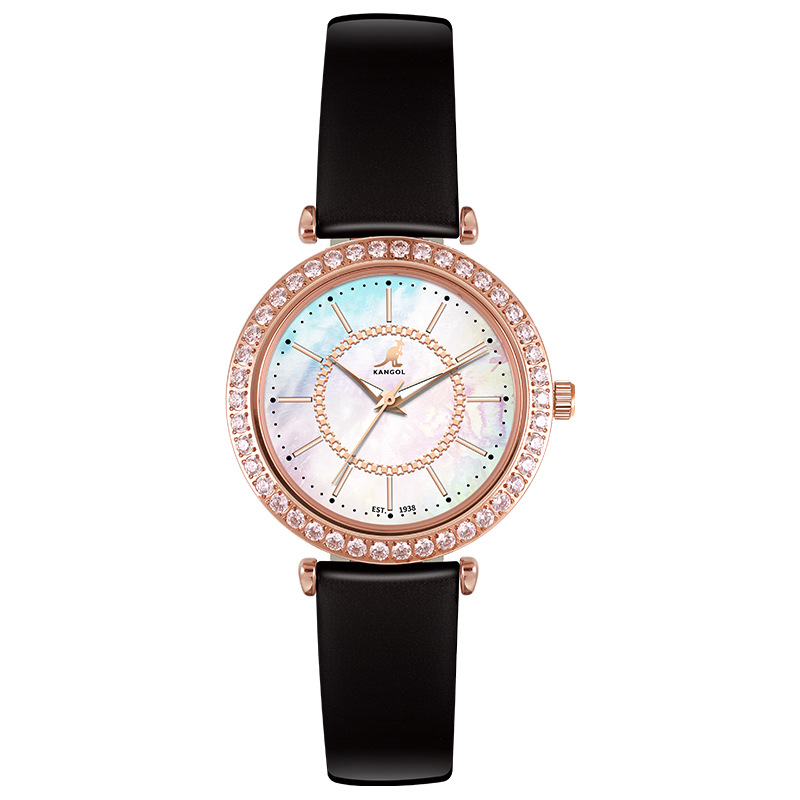 英国品牌坎戈尔袋鼠kangol全自动石英表女士手表学生防水-k803