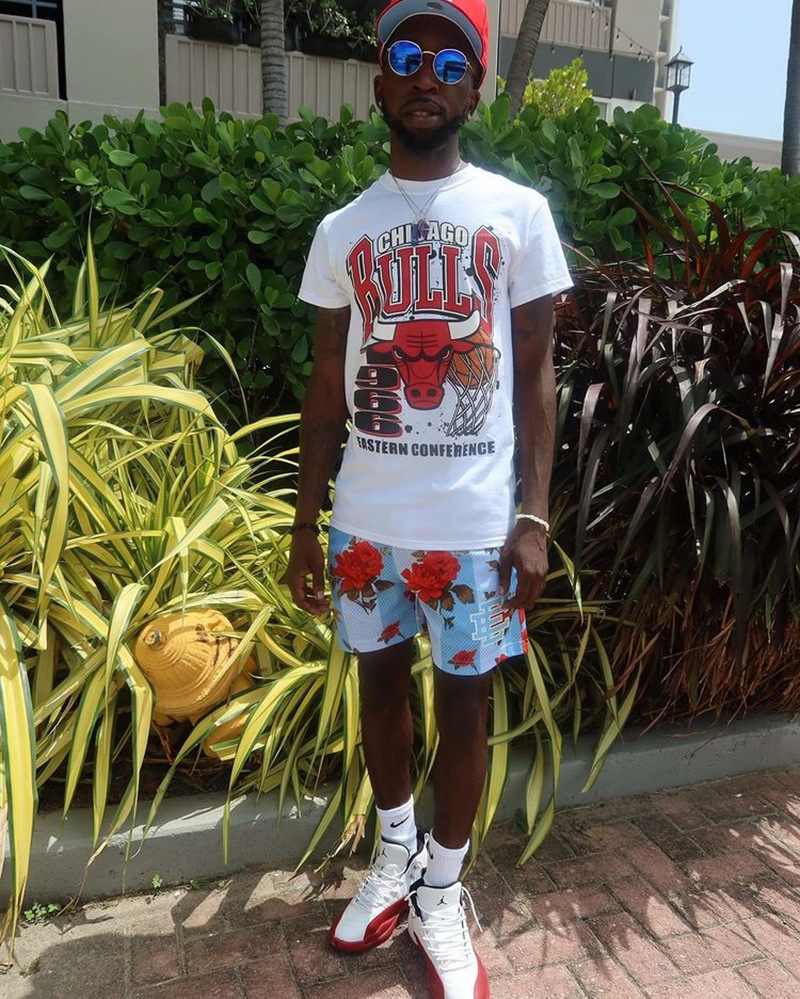 美式西海岸潮牌短裤ericemanuel ee短裤男士运动休闲大码嘻哈短裤