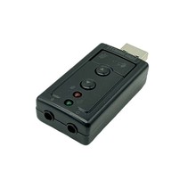 厂家供应模拟7.1声道动感音效外置USB声卡麦克风输入家用USB声卡