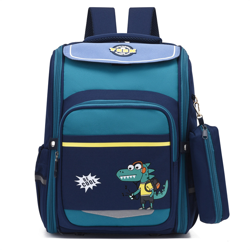 Primary School Student Schoolbag Girl and Boy Large Capacity Cartoon Dinosaur Unicorn 2023 Children Backpack Wholesale Cross-Border