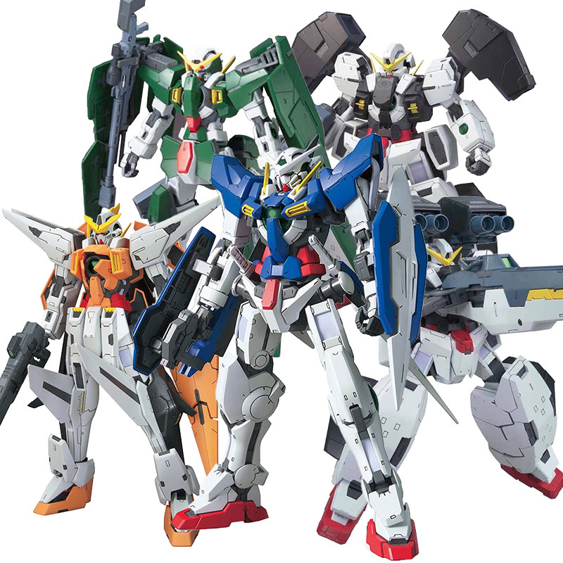 万代拼装模型 tv 1/100 高达00 gn 能天使力天使主天使德天使