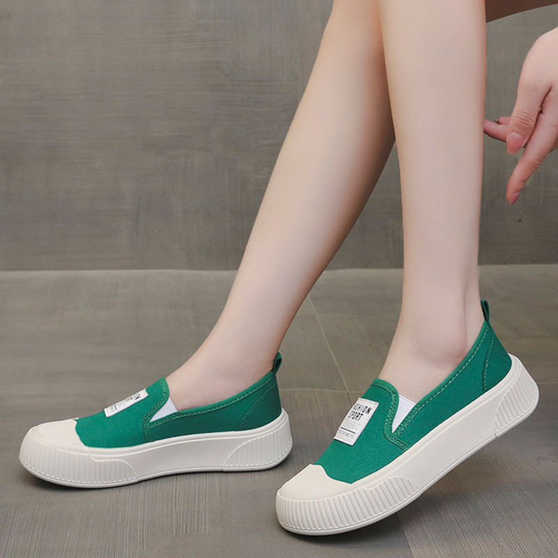 老北京布鞋女2024新款春秋透气一脚蹬女士运动鞋女便软底-阿里巴巴