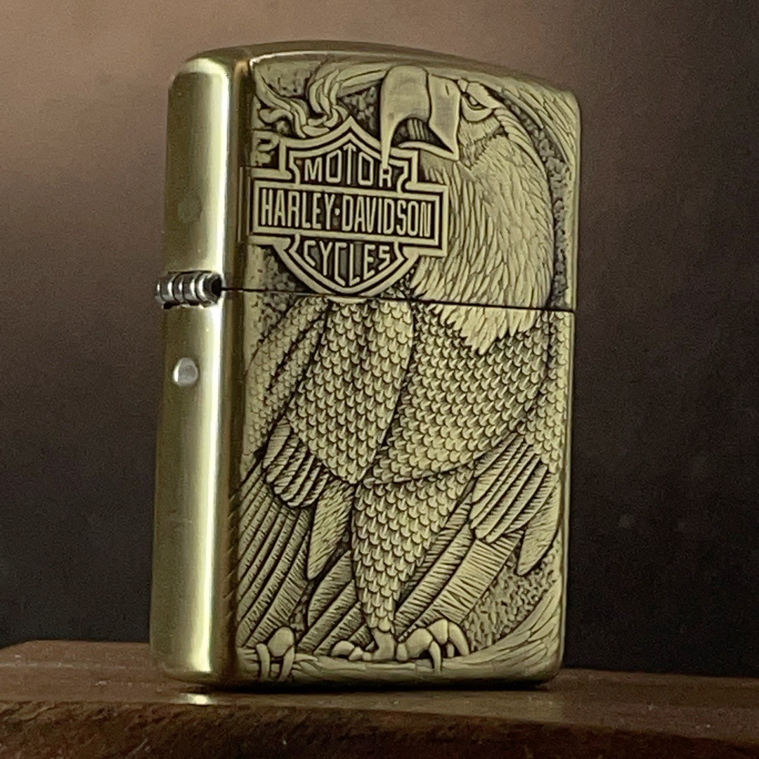 zippo打火机浮雕哈雷含盾鹰-阿里巴巴