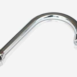 厨房菜盆水龙头出水管配件 18mm单冷冷热龙头旋转不锈钢万向弯管