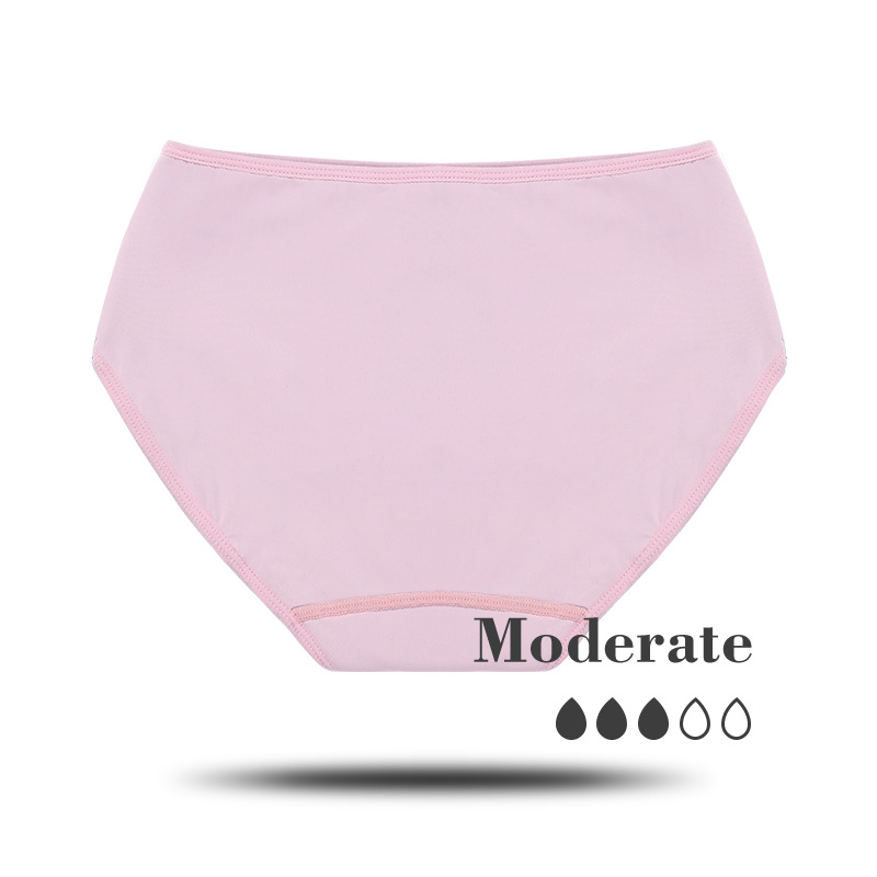 European and American Customized Side Leakage Prevention Menstrual Panties Ladies Low Waist Aunt Sanitary Panty plus Size Sanitary Panty Four-Layer Menstrual Underwear