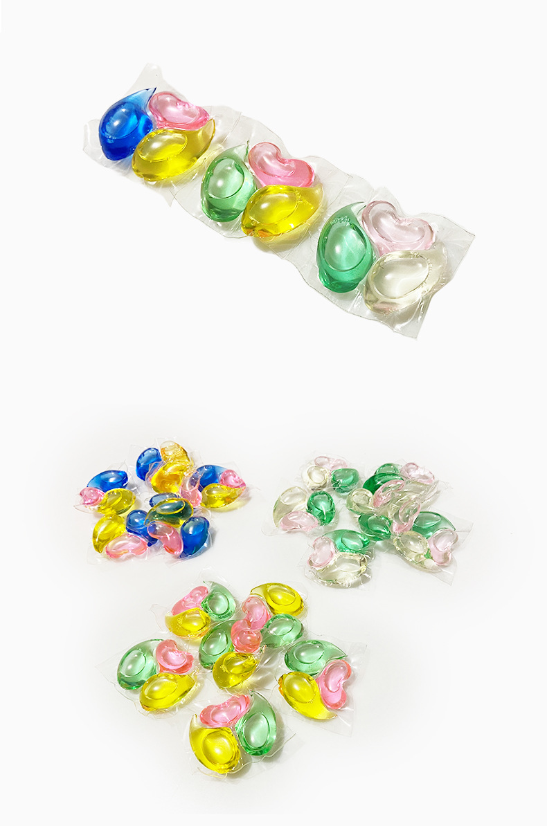 三腔洗衣凝珠散珠8倍高浓度去污洗衣珠柔顺衣物三效合一洗衣球