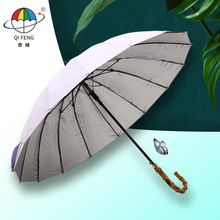 厂家批发 16K高尔夫长柄伞 防紫外线遮阳伞 户外广告伞