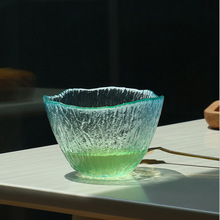 日式琉璃茶杯冰茶主人杯单杯茶具个人品茗杯玻璃日式杯子