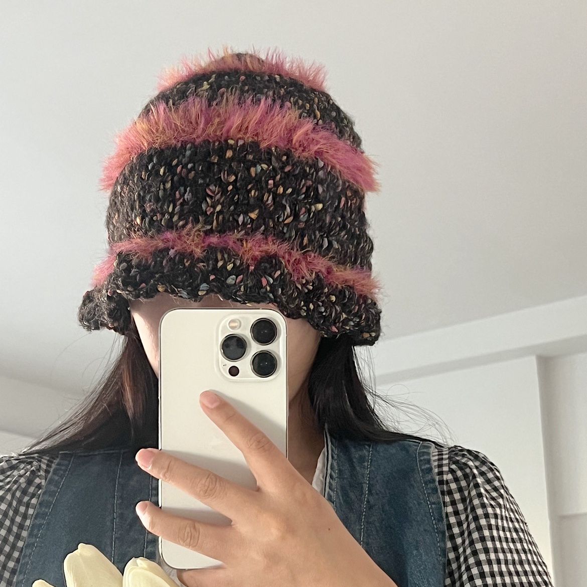 毛毛针织帽豆豆毛绒渔夫帽女ins保暖护耳毛线水桶帽子-阿里巴巴